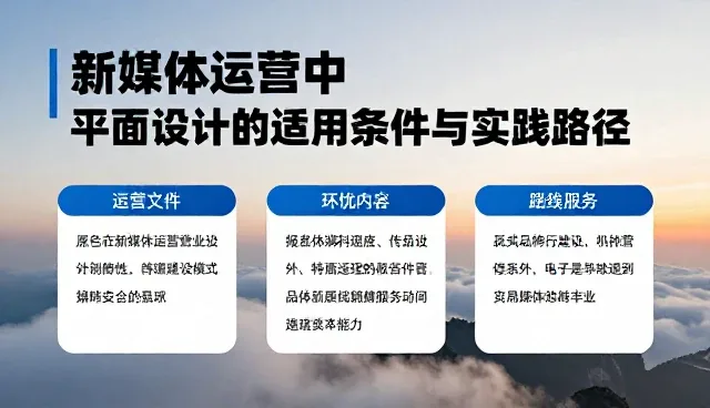 新媒体运营中平面设计的适用条件与实践路径